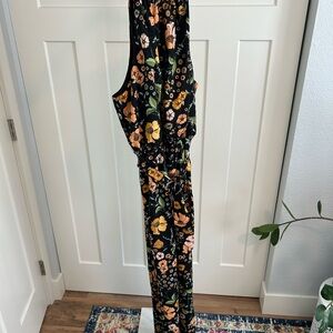 Baltic Born Black and Yellow Floral Jumpsuit